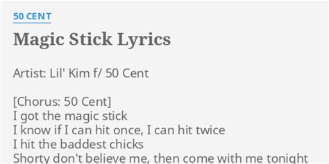 50 cent magic stick lyrics